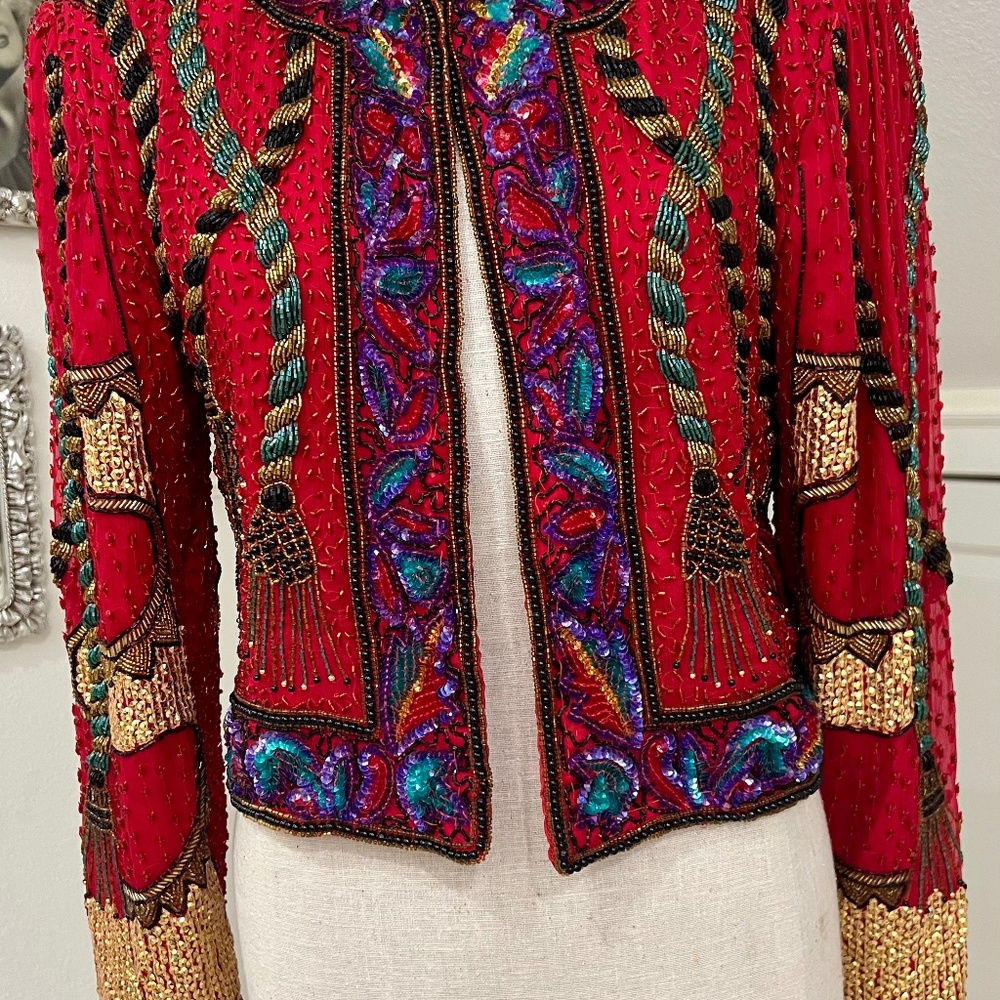SPECTACULAR BEADED, SEQUINED JACKET